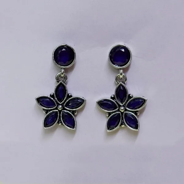 Black_Traditional_Classic_Stylish_Oxidized_Kundan_Dropping_Earrings_For_Women