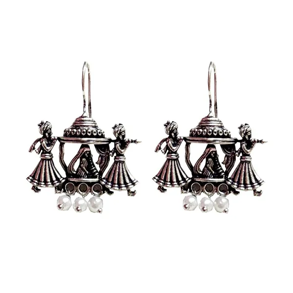 Silver_Traditional_Classic_Stylish_Oxidized_Kundan_Pearl_Dropping_Stud_Earrings_For_Women