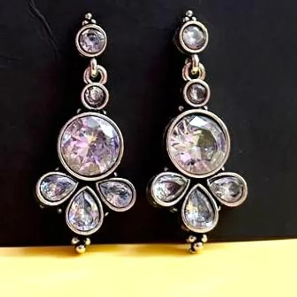 Clear_Traditional_Classic_Stylish_Oxidized_Kundan_Pearl_Dropping_Stud_Earrings_For_Women
