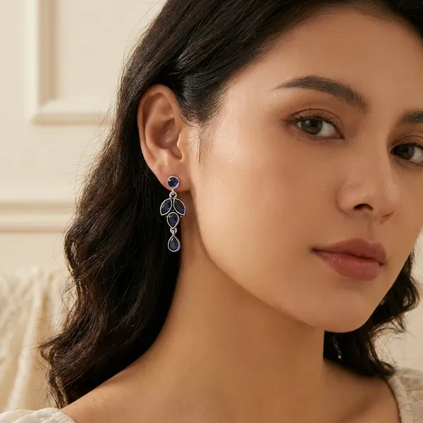 Blue_And_Silver_Traditional_Classic_Stylish_Oxidized_Kundan_Stud_Earrings_For_Women