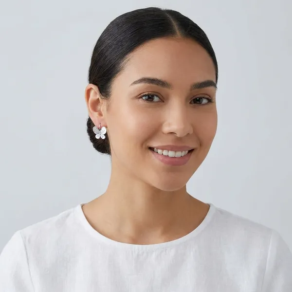 Silver_Traditional_Classic_Stylish_Butterfly_Hoop_Stud_Earrings_For_Women