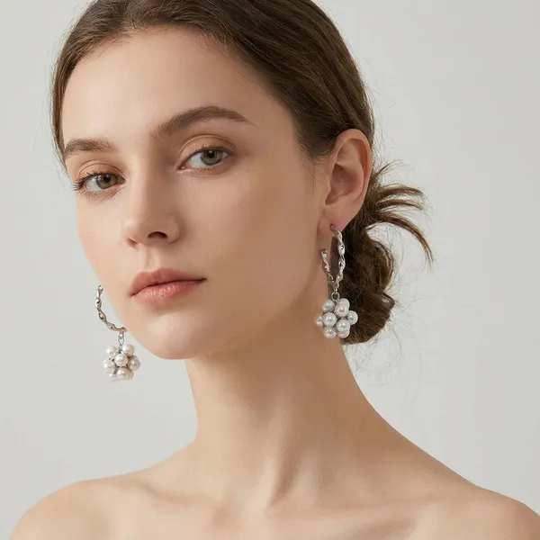 Silver_Traditional_Classic_Stylish_Pearl_Ball_Dropping_Stud_Earrings_For_Women