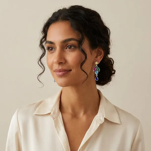 Multicolor_Traditional_Classic_Stylish_Oxidized_Kundan_Stone_Dropping_Stud_Earrings_For_Women