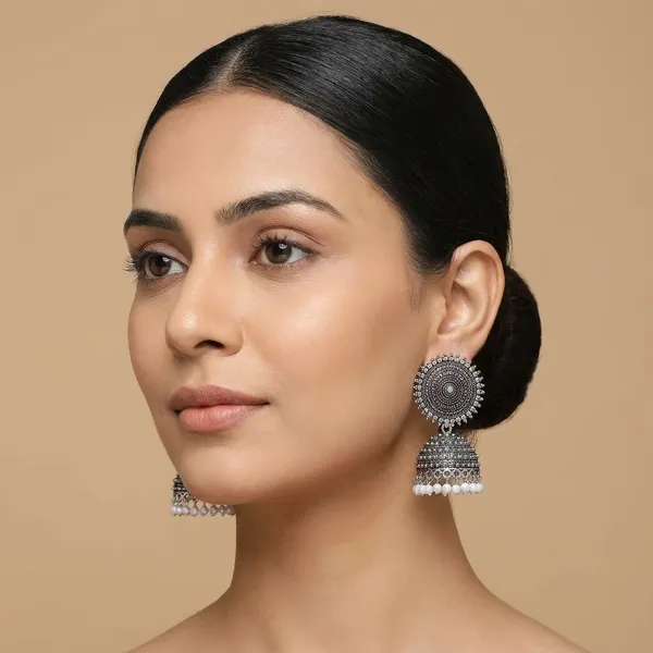 Silver_Traditional_Classic_Stylish_Silver_Jhumka_Earrings_For_Women