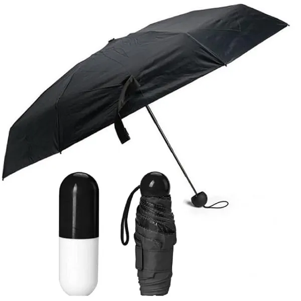 Capsule_Umbrella_Uv_Protection_Tablet_Umbrella_For_Rain_Windproof_Sun_Protection_Features_Double_Layer_5_Folding_Automatic_Open_Compact_Capsule_Case_For_Men_Women_Kids_Black