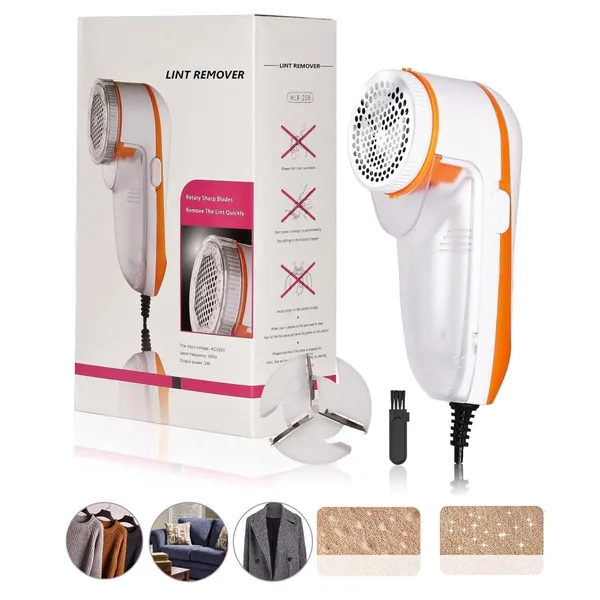 Orange_And_White_Plastic_Lint_Remover