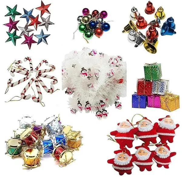 Light_And_Green_Plastic_Christmas_Decorations_Items