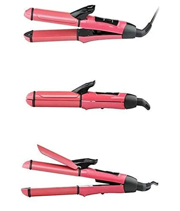 Pink_Steal_Hair_Straightener