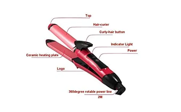 Pink_Steal_Hair_Straightener