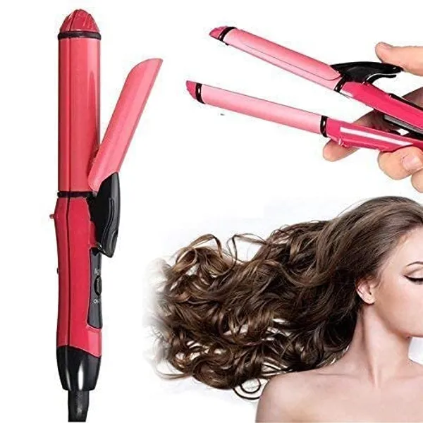 Pink_Steal_Hair_Straightener