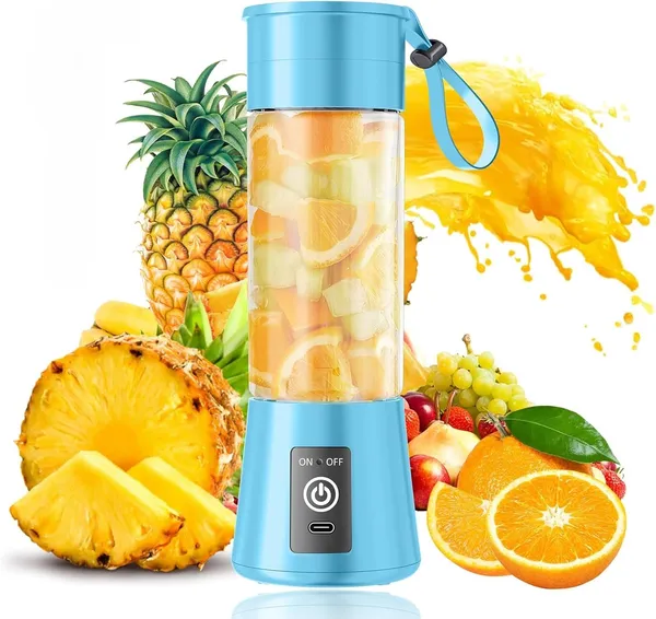 Toy_O_Fun_Portable_Juicer_Blender_6_Blade_Usb_Rechargeable_Personal_Mixer_Bottle_With_Built_In_Jar_Smoothie_Protein_Shake_Maker_Multicolor_J_2