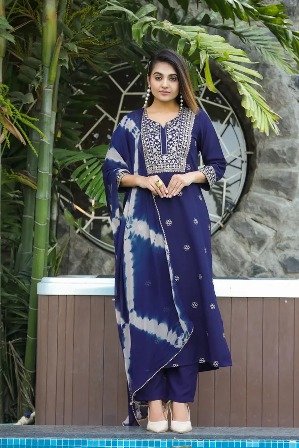 Blue_Cotton_Straight_Mirror_Work_Embroidered_Kurta_Set_With_Dupatta_For_Women