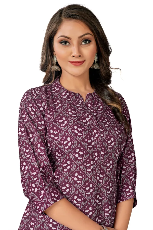 Dark_Pink_Grey_Cotton_Printed_Straight_Kurta_Pyjama_Set_For_Women