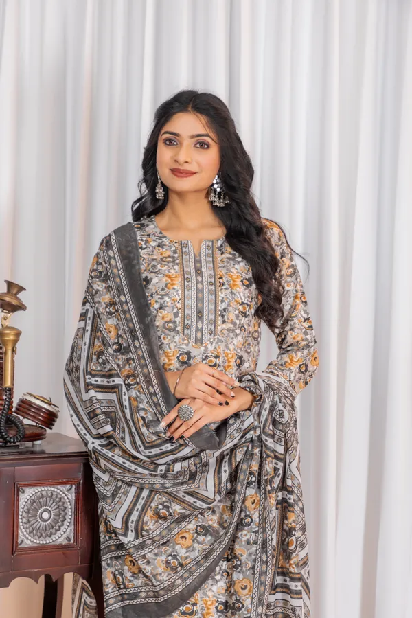 Grey_Cotton_Floral_Printed_Embroidered_Kurta_Set_With_Dupatta_For_Women
