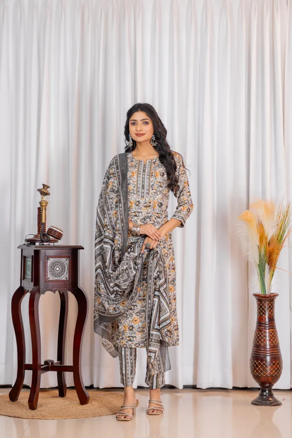 Grey_Cotton_Floral_Printed_Embroidered_Kurta_Set_With_Dupatta_For_Women