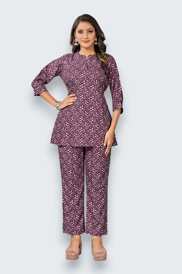 Dark_Pink_Grey_Cotton_Printed_Straight_Kurta_Pyjama_Set_For_Women