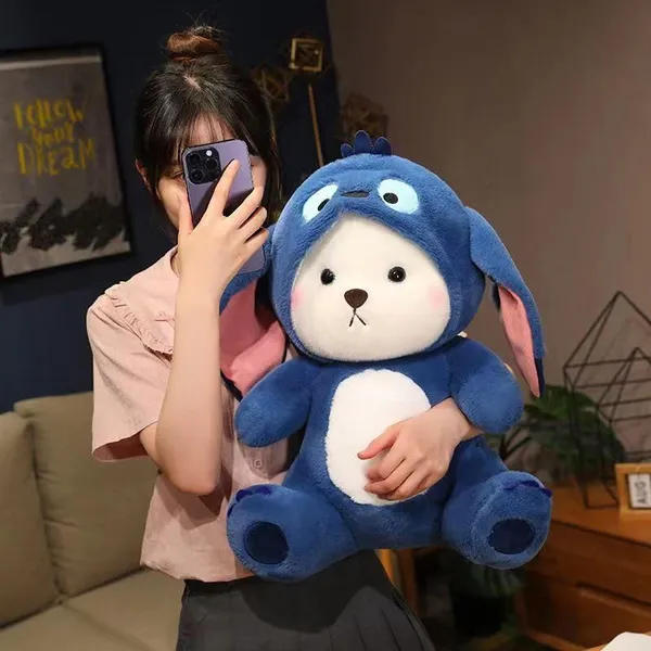 40cm_Click_to_see_full_view_Storescent_Baby_Plushies,_Blue_Lovable_Huggable_Soft_Toy,_Big_Size_Hooded_Plush_Teddy_Bear,_Elegant_Soft_Plush_Toy_for_Babies,_Great_Birthday_Gift_for_Girls