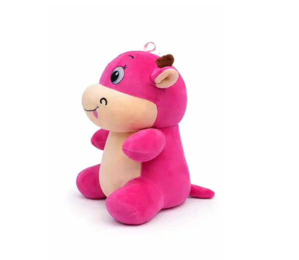 30cm_Cute_Pink_Plush_Cow_Soft_Toy,_Ultra-Soft_Stuffed_Animal_for_Kids,_Cuddly_Baby_Hugging_Doll,_Birthday_Gift_for_Boys_and_Girls