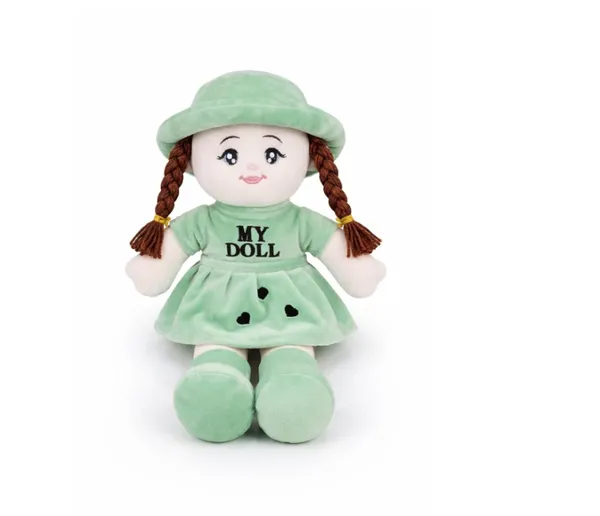 85cm_Soft_Toy_Doll_Plushy_with__Dress_and_Hat,_Soft_Stuffed_Doll_with_Braided_Hair,_Cute_Rag_Doll_for_Kids_and_Toddlers,_Plushy_(85cm