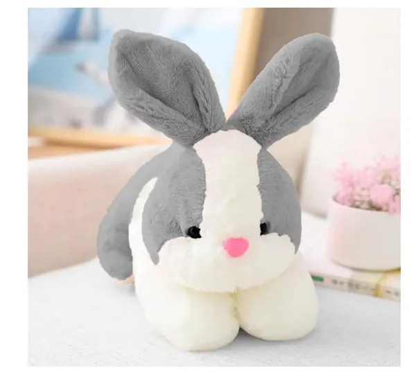 Grey_And_White_Plush_Fabric30cm_And_Polyester_And_Cotton_Blend_Stuffed_Teddy_Bear_For_Kids_