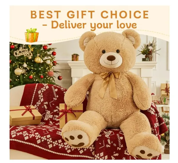 Multicolour_Plush_Fabric_And_Polyester_And_Cotton_Blend_Stuffed_Teddy_Bear_For_Kids_8.5fet