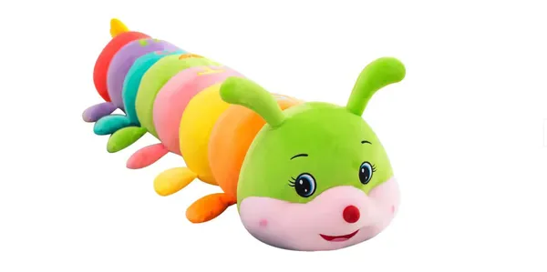 BESTIES_Colorful_Caterpillar_Soft_Toy_80CM_for_Kids_|_Long_Hugging_Stuffed_Animal_Toy_for_Baby_Boys_&_Girls_|_Multicolor_Cuddly_Birthday_Gift_(Large..