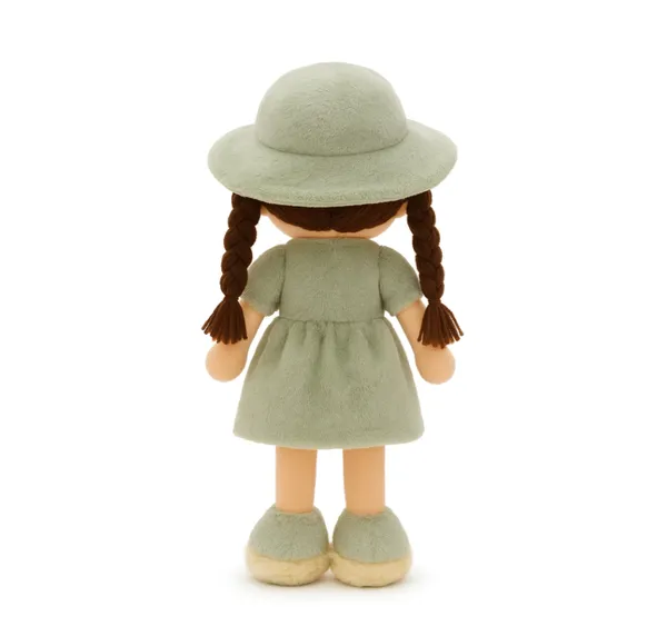 BlingNBeats-_45_cm_(Green)_Soft_Plush_Doll_with_2_Shade_GREEN_Dress_&_Hat_|_Cute_Doll_Kids_and_Girls__