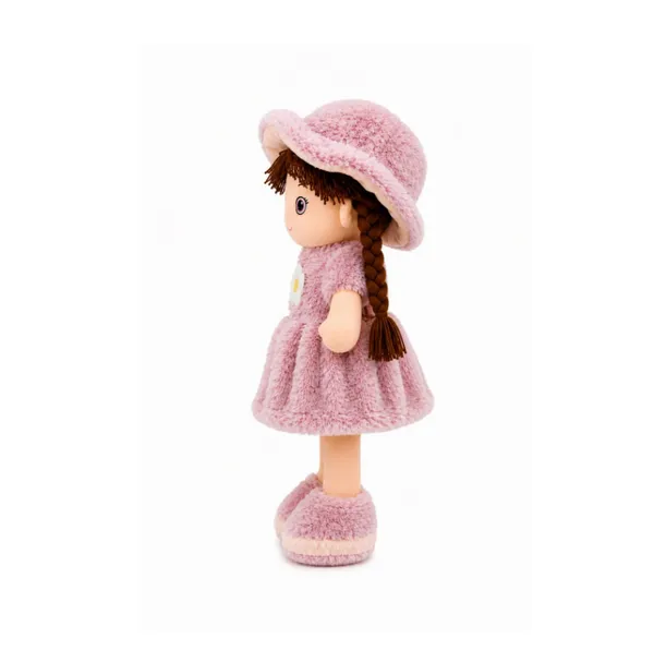 BlingNBeats_-___45_cm_(Purpleoft__SPlush_Doll_with_2_Shade_Purple_Dress_&_Hat_|_Cute_Doll_Kids_and_Girls