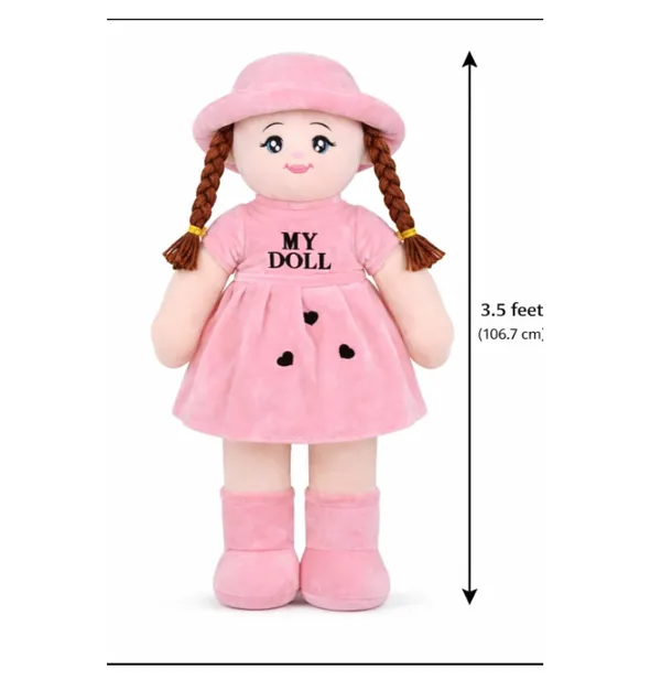 Multicolour_Plush_Fabric__3.5fet_And_Polyester_And_Cotton_Blend_Plush_Doll_For_Kids
