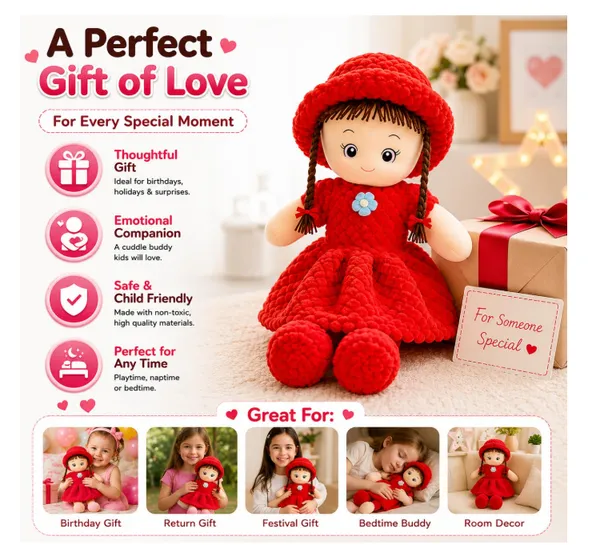 Cute_Pineapple_Texture_Plush_Doll_for_Girls_-_Ultra__55_CM-Soft_Stuffed_Ragdoll_with_Hat_&_Braids_–_Cute_Huggable_Companion_for_Kids_&_Toddlers_(Red,
