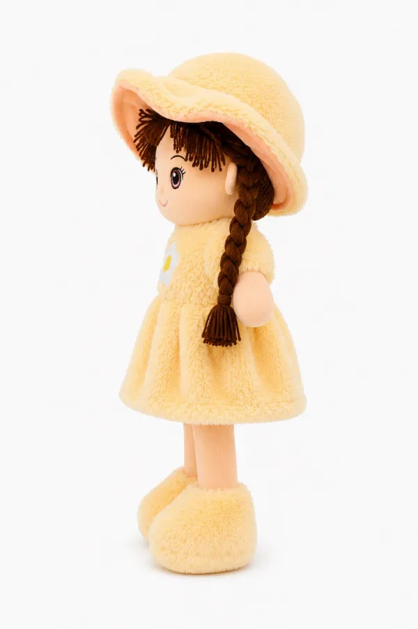 85cm_Soft_Plush_Girl_Doll,_Cream,_Ultra-Soft_Fabric_with_PP_Cotton_Filling,_,_Cuddly_Toy_for_Kids,_Birthdays_and_Special_Occasions