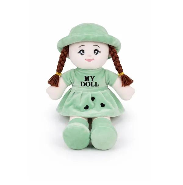 Soft_Toy_Doll_Plushy_with__(45_cm)_Dress_and_Hat,_Soft_Stuffed_Doll_with_Braided_Hair,_Cute_Rag_Doll_for_Kids_and_Toddlers,_Plushy_(Pink)