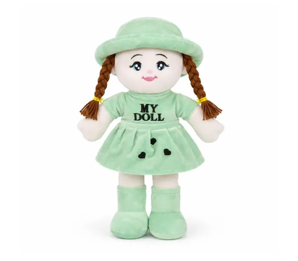 Soft_Toy_Doll_Plushy_with__(45_cm)_Dress_and_Hat,_Soft_Stuffed_Doll_with_Braided_Hair,_Cute_Rag_Doll_for_Kids_and_Toddlers,_Plushy_(Pink)