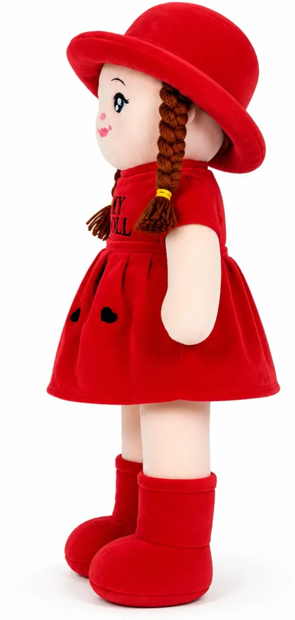 Trends_Jumbo_3.5_Feet_Red_Soft_Doll_for_Girls_with_Hat_&_Braided_Hair_Plush_Toy__-_106_cm_(Red)