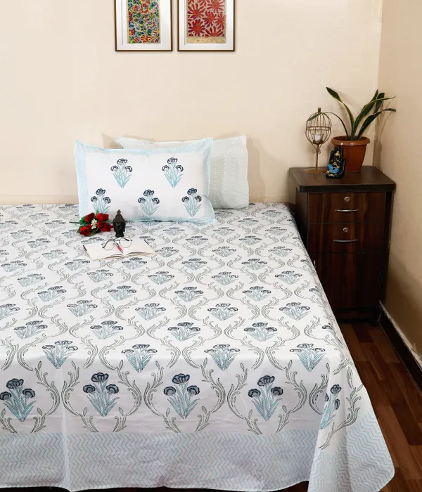 220_TC_|_335_GSM_|_Multicolour_Cotton_Printed_Bedsheet