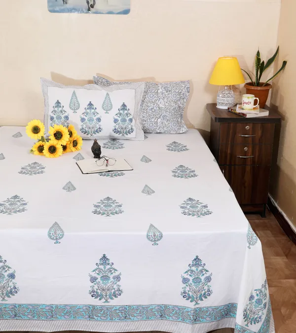 220_TC_|_335_GSM_|_Multicolor_Cotton_Printed_Bedsheet
