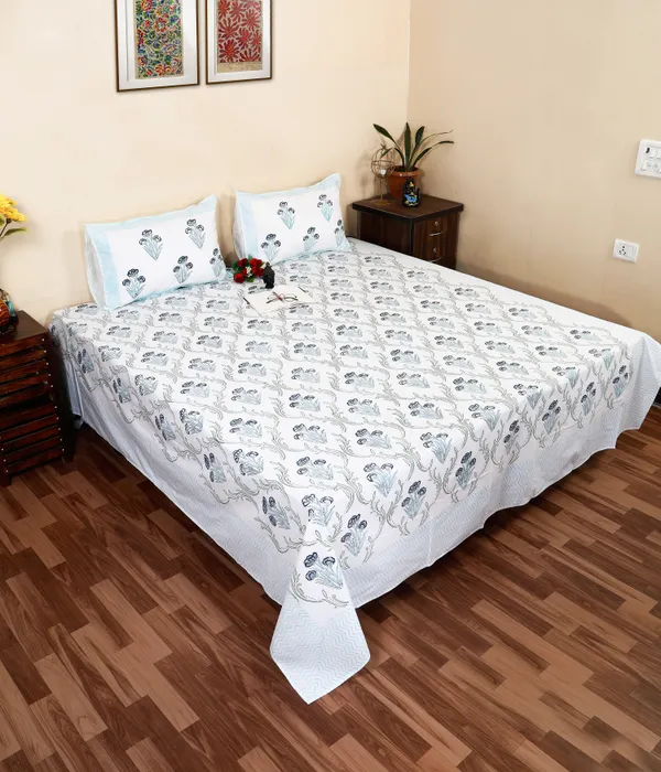 220_TC_|_335_GSM_|_Multicolour_Cotton_Printed_Bedsheet