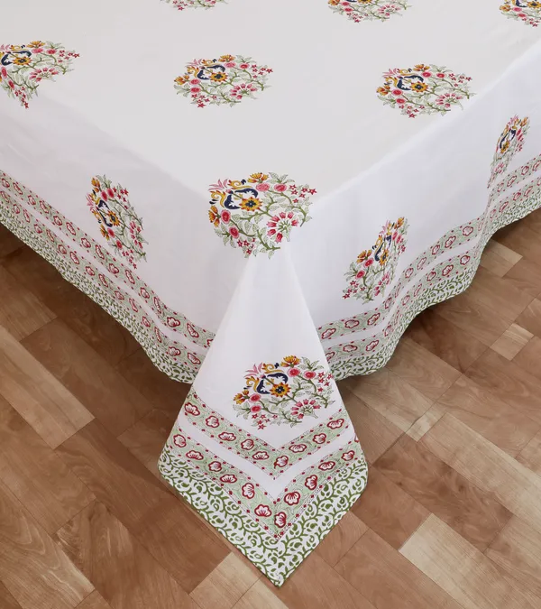 220_TC_|_335_GSM_|_Multicolor_Cotton_Hand_Block_Print_Bedsheet_With_Pillow_Cover