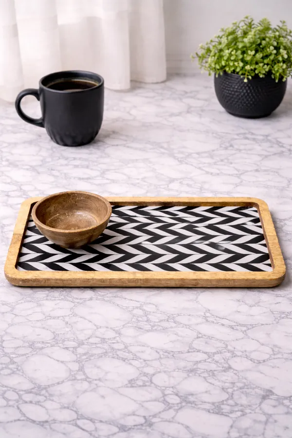 Multicolor_Wood_Chevron_Print_Rectangular_Serving_Tray_With_Bowl