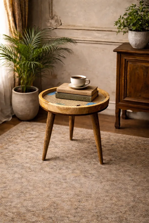 Multicolor_Mango_Wood_Rustic_Woven_Cane_Top_Round_Side_Table