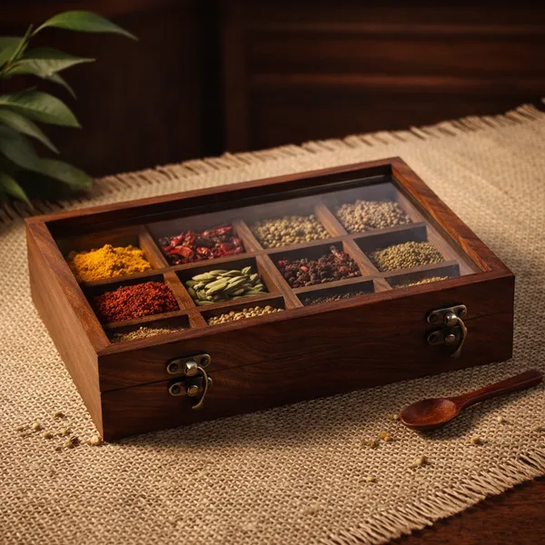 Brown_Wood_Glass_Lid_Traditional_12_Compartment_Spice_Organizer
