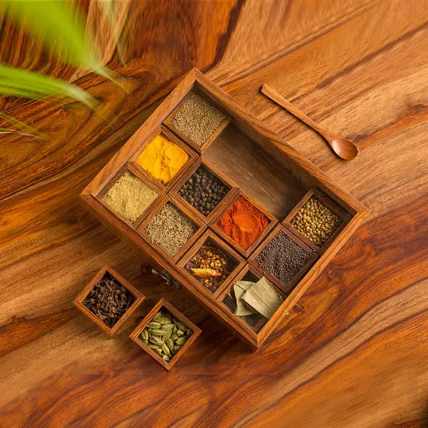 Brown_Wood_Glass_Lid_Traditional_12_Compartment_Spice_Organizer