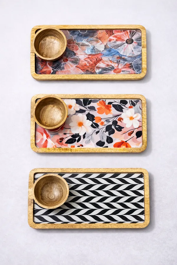 Multicolor_Wood_Floral_Geometric_Print_Serving_Tray_With_Bowl_Set_Of_3