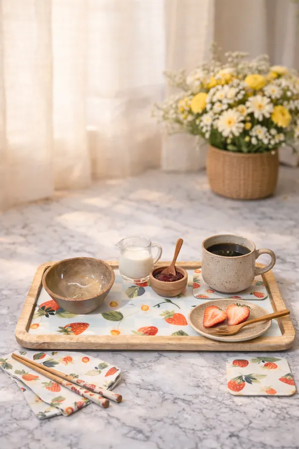 Multicolor_Wood_Strawberry_Print_Round_Serving_Tray_With_Bowl