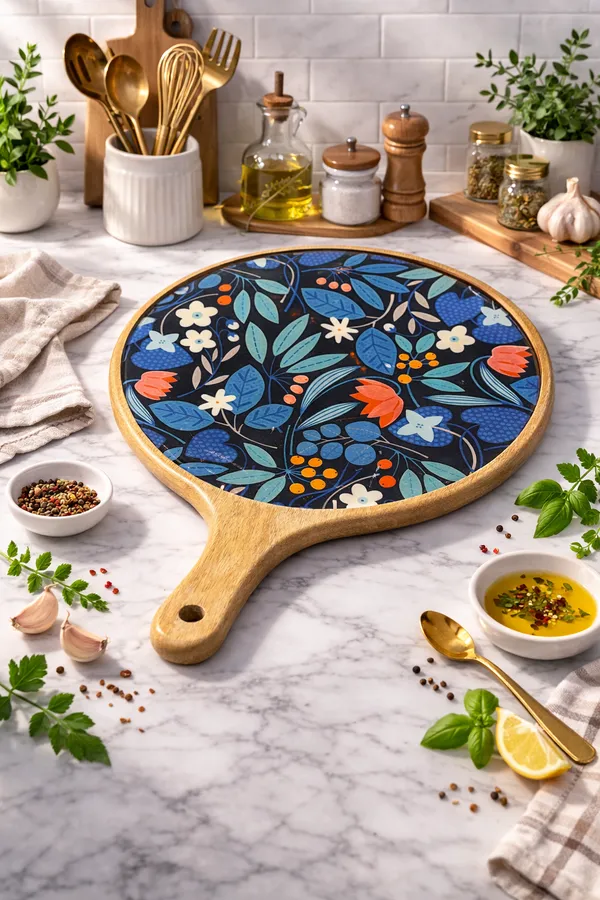 Multicolor_Wood_Blue_Teal_Floral_Print_Serving_Board