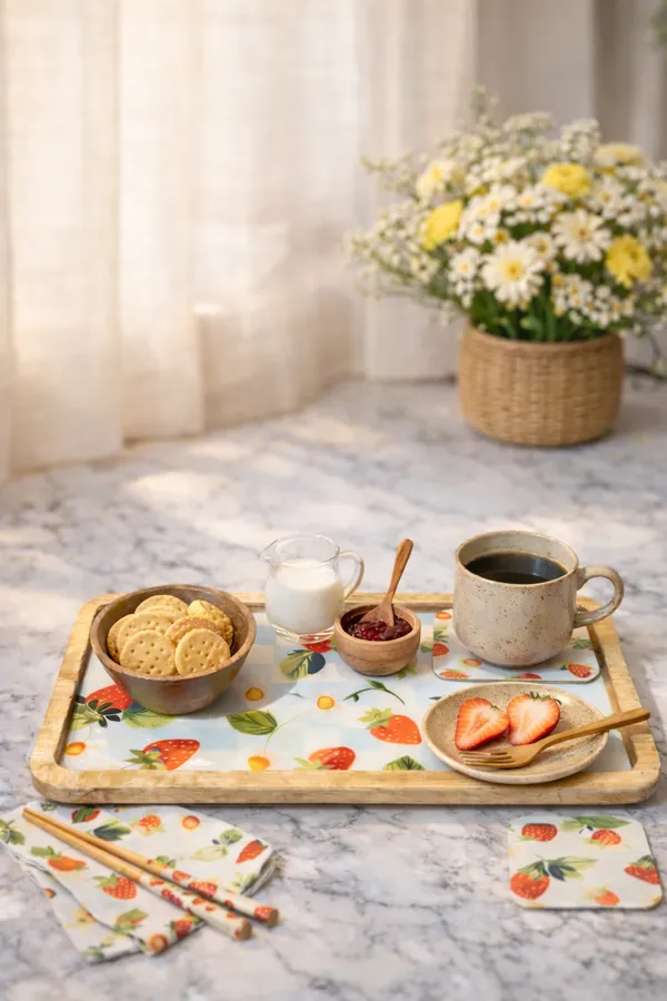 Multicolor_Wood_Strawberry_Print_Round_Serving_Tray_With_Bowl