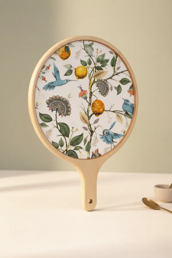 Multicolor_Wood_Botanical_Bird_Print_Round_Serving_Board