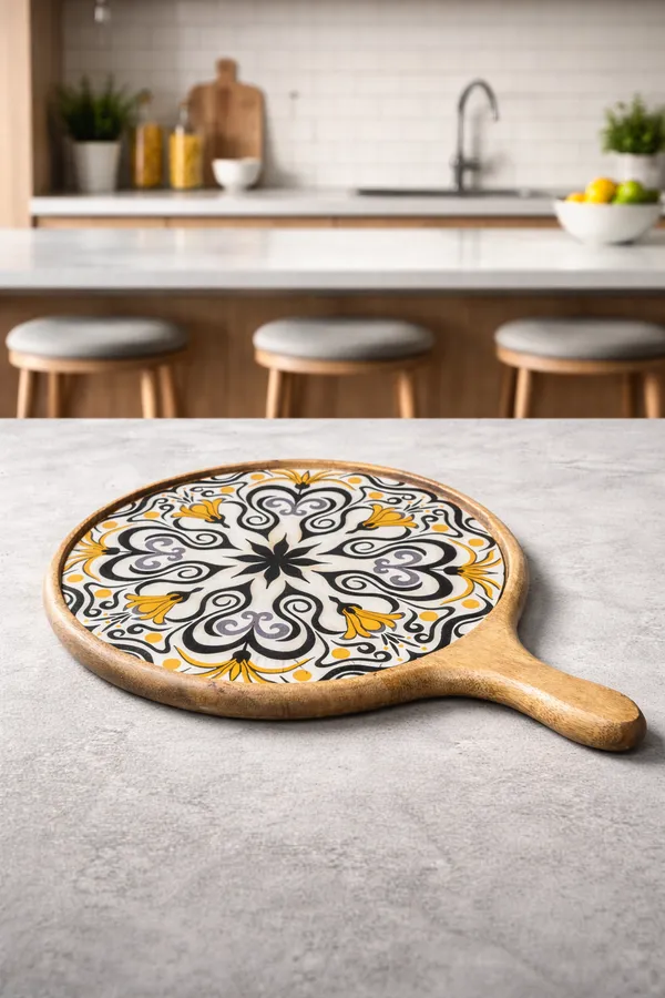 Multicolor_Wood_Floral_Mandala_Ceramic_Tile_Insert_Round_Serving_Board