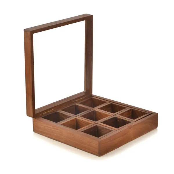 Brown_Wood_Glass_Lid_Traditional_9_Compartment_Spice_Organizer