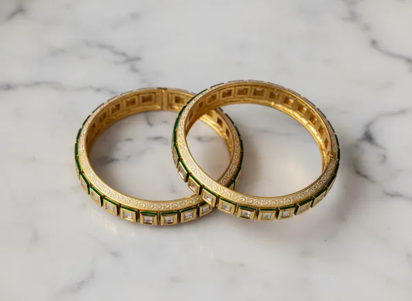 Gold_Regal_Kundan_Openable_Bangles_With_Emerald_Accents